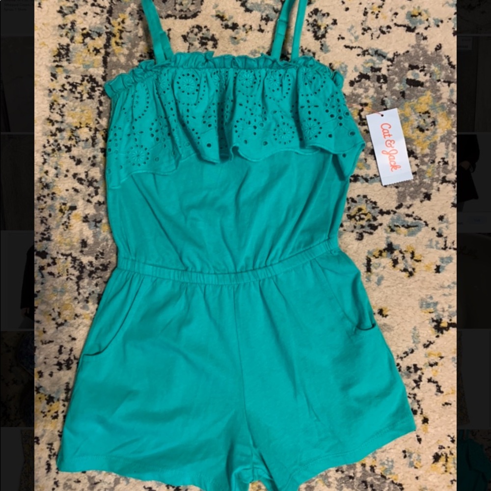 Cat & Jack - Green Romper - NWT